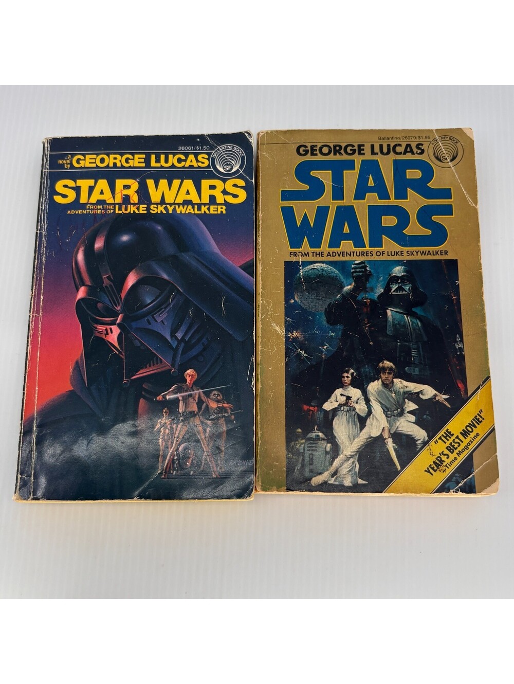 George Lucas Star Wars Ballantine From Adventures of Luke Book 1976 1st Print